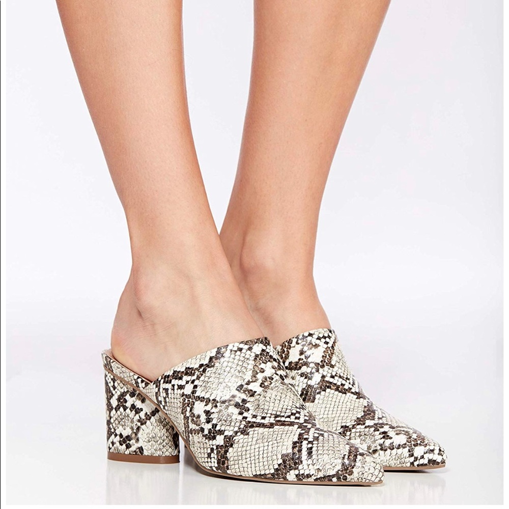 Snake Print Mule